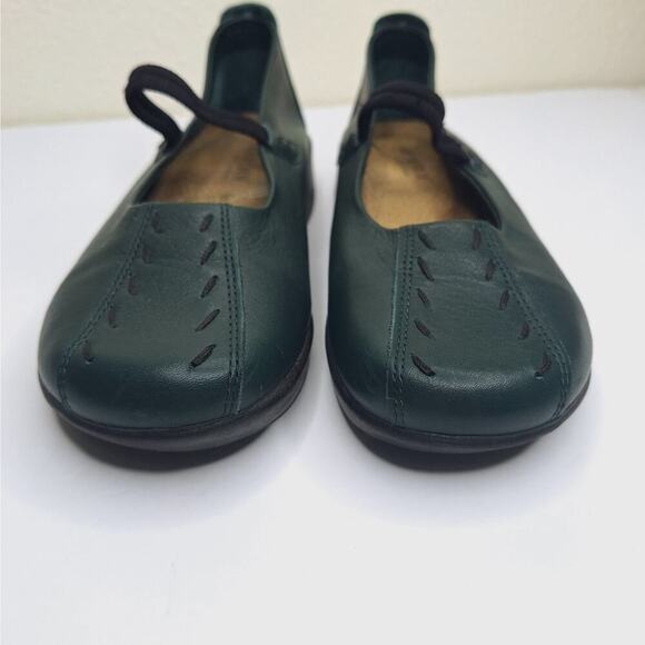Arcopedico Shawna Mary Jane Comfort Shoe 37 6.5 Flat Forest Leather Slip On - Picture 6 of 10